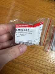 Lot Of 3 Wattstopper LMRJ-CS8 V.2 DLM RJ-45 Coupler/Splitter – New In Package
