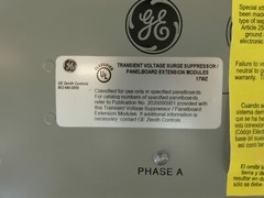General Electric TME120Y100PSNC Transient Voltage Surge Suppressor, Panel Boa…