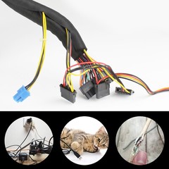 Split Wire Loom Tubing Power Cord Protector Cable Sleeve Wires Management Wrap