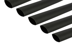 5 Lot TEMCo 1/2″ Marine Heat Shrink Tube 3:1 Adhesive Glue Lined 12″ long BLACK
