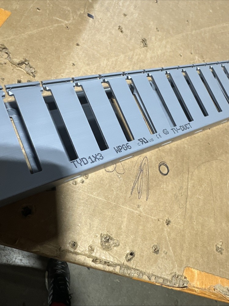 ABB TYD Gray Wire Duct – Wide Slot Duct 6 Ft