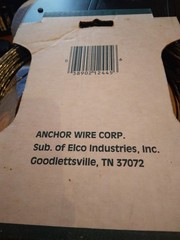 100 Ft. Galvanized Steel Wire 4 Strands 20 Gauge Rust Resistant.made In U.S.A.