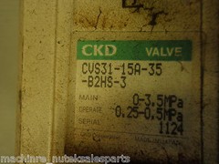 CKD PNEUMATIC COOLANT VALVE CVS31-15A-35-B2HS-3_ CVS3115A35B2HS3
