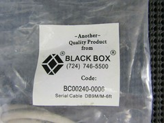 Black Box BC00240-0006 Serial Cable DB9M/M-6FT Male/Female – Factory Sealed