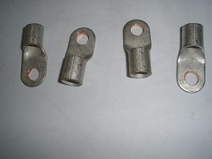 TIN PLATED BATTERY COPPER LUG 1 GA 3/8” 25 Pcs.