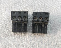 PAIR Weidmuller BLZ 5.08 3-pin Pluggable Terminal Block 250v 2.5mm