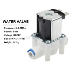 DC12V 24V 1/4 ” NC Electric Solenoid Valve Magnetic Water Air Inlet Flow Switch