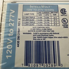 Ballast, Kit ICF-2S26-H1-LD philips advance SmartMate 120-277V,package of 3