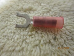 2000 Lot Red Insulated Flanged SPADE Terminal Connectors #22-18 Wire #6 USA