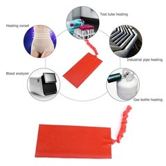 4 Pcs Silicone Rubber Heating Pad Flexible Silicone Heater Mat Rubber Heating