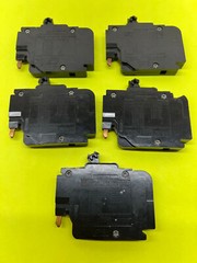 Federal Pacific 15 Amp Single Pole Lot of 5 Circuit Breakers Free Shipping