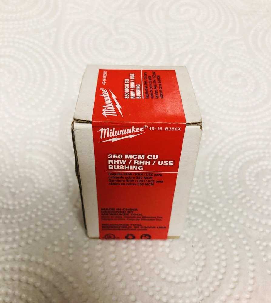 Milwaukee Tool 49-16-B350x 350 Mcm Copper & Aluminum Rhw / Rhh / Use Bushing