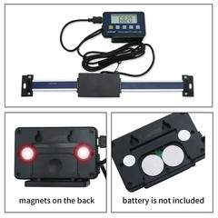 Digital Linear Scale DRO 0-200mm 0.01mm Magnetic Remote External Display