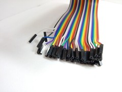 40 Pack 30cm 12” Row 2.54mm Female Female Dupont Cable Jumper Wire for Arduino