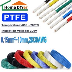 PTFE Cable Silver Plated Copper Stranded Wire Electrical Wire Audio 7/9/11~30AWG