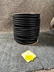 Nylon Corrugated Split Tubing 1/2 Inch x 250 Feet Roll Spool Black
