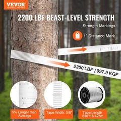VEVOR Polyester Pulling Tape Mule Tape 5/8″ x 630′ 2200 lbf Tensile Capacity