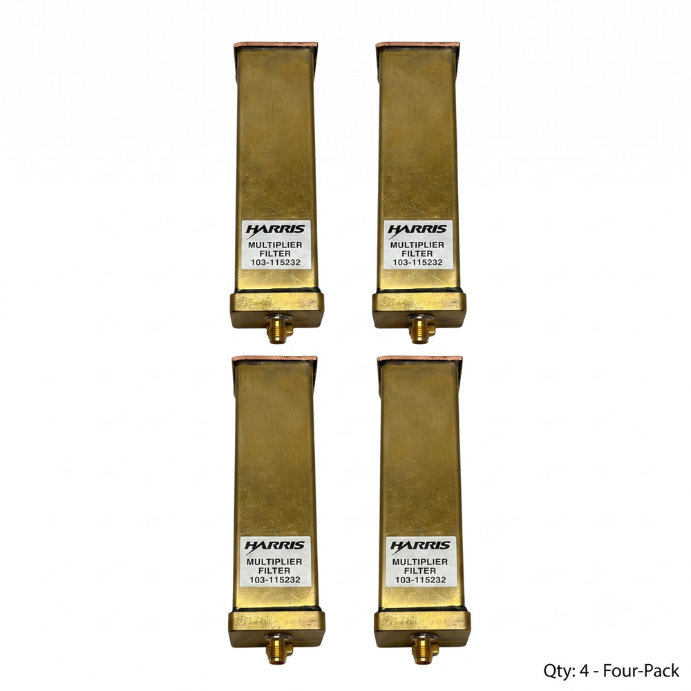 Lot of 4 Harris Multiplier Filter 103-115232 M2 Global RF Waveguide Block