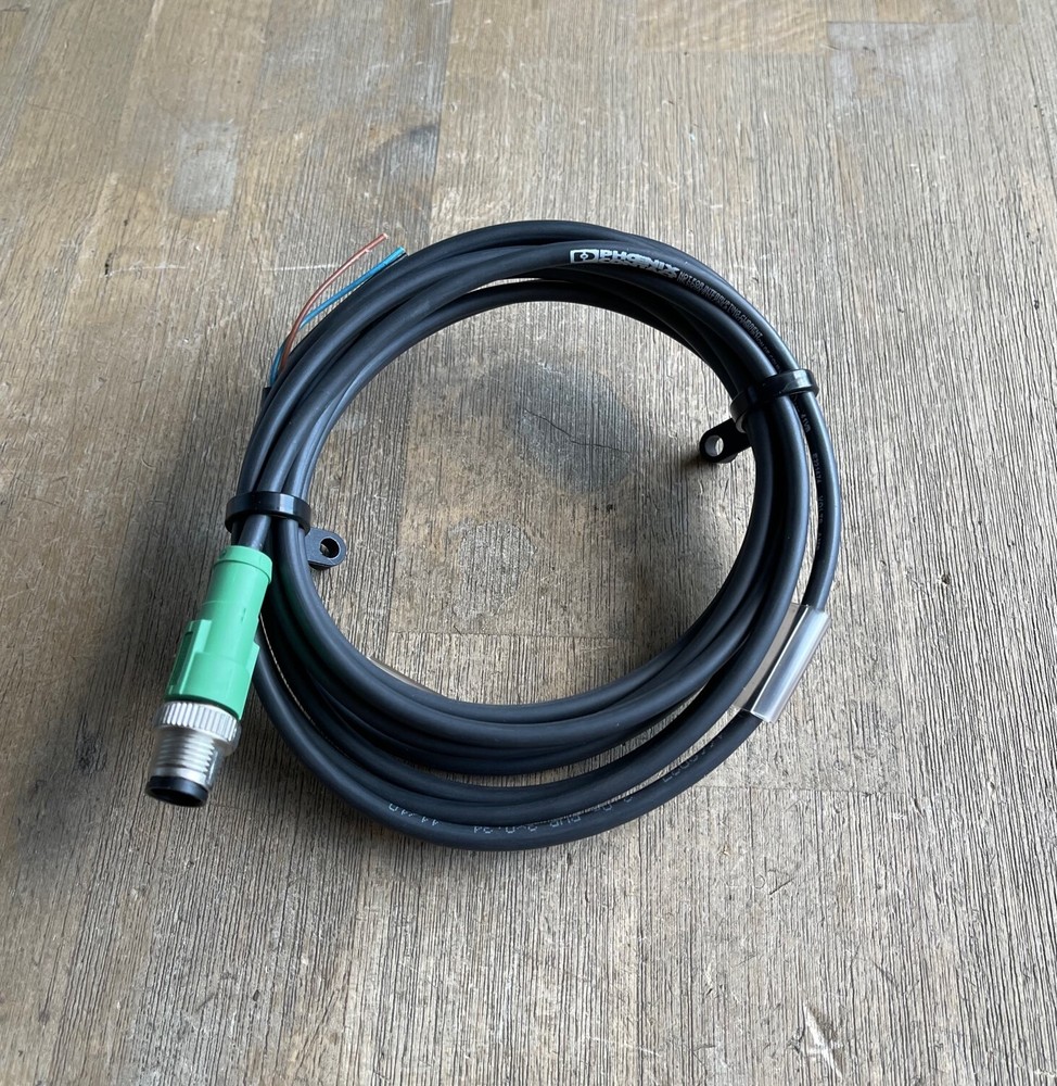PHOENIX CONTACT E221474 CABLE 3 PIN MALE 300VAC/DC 4A 10′
