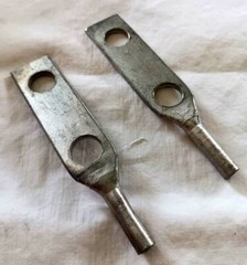 Compression Lug. L6N-NSI. 2-HOLE 6AWG 1/2″. NEW. (Lot of 2). Free Shipping.