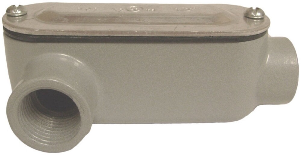 Allied ALR2CGKON, 3/4″, Aluminum, LR-Type, Conduit Body with Cover/Gasket, 1 pc