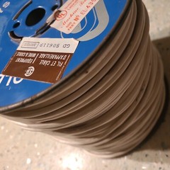 COLEMAN CABLE & WIRE CO. 12 AWG 600V WHITE MACHINE TOOL WIRE MTW or AWM 450Ft
