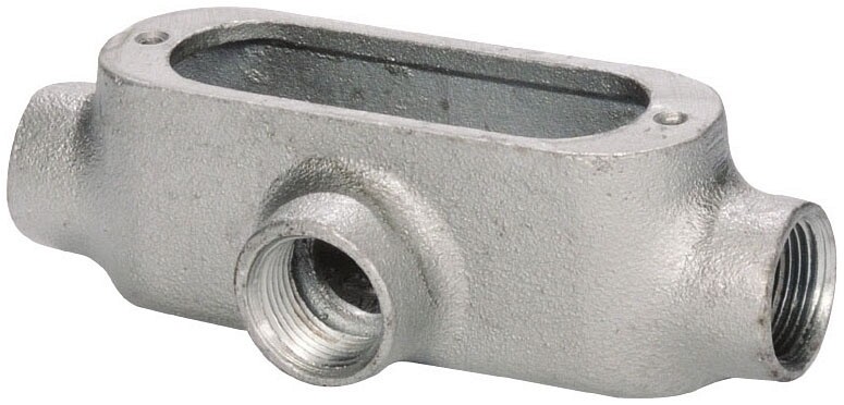SEPCO T2, 3/4″ Hub, Malleable Iron, 3-Hub, T-Type, IMC/Rigid Conduit Body, 1 pc