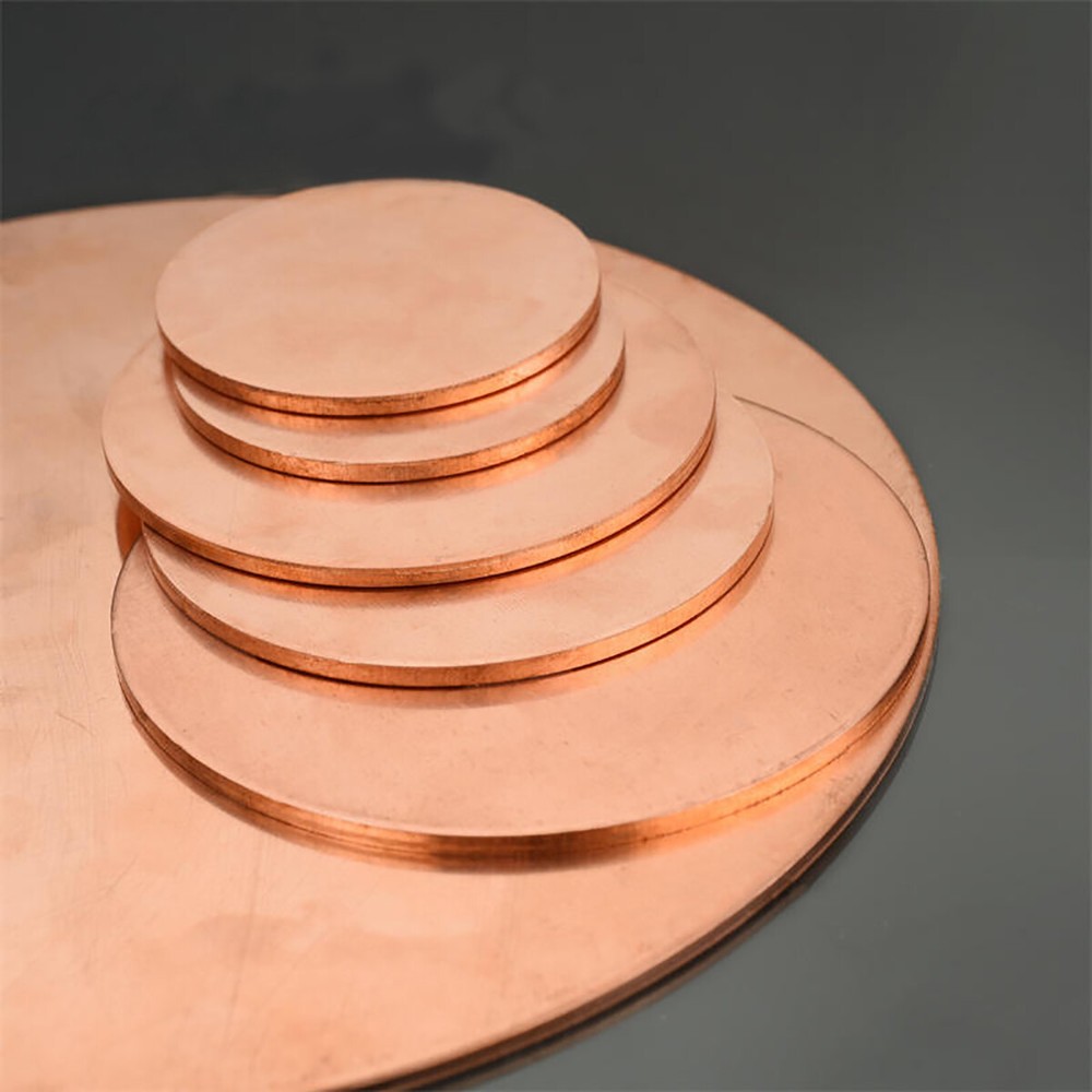 10/20/50/60-200mm Dia. Copper Discs Round Copper Metal Discs Round Copper Discs