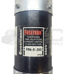 BUSSMANN FUSETRON FRN-R-350 DUAL ELEMENT TIME DELAY FUSE 250V 350A