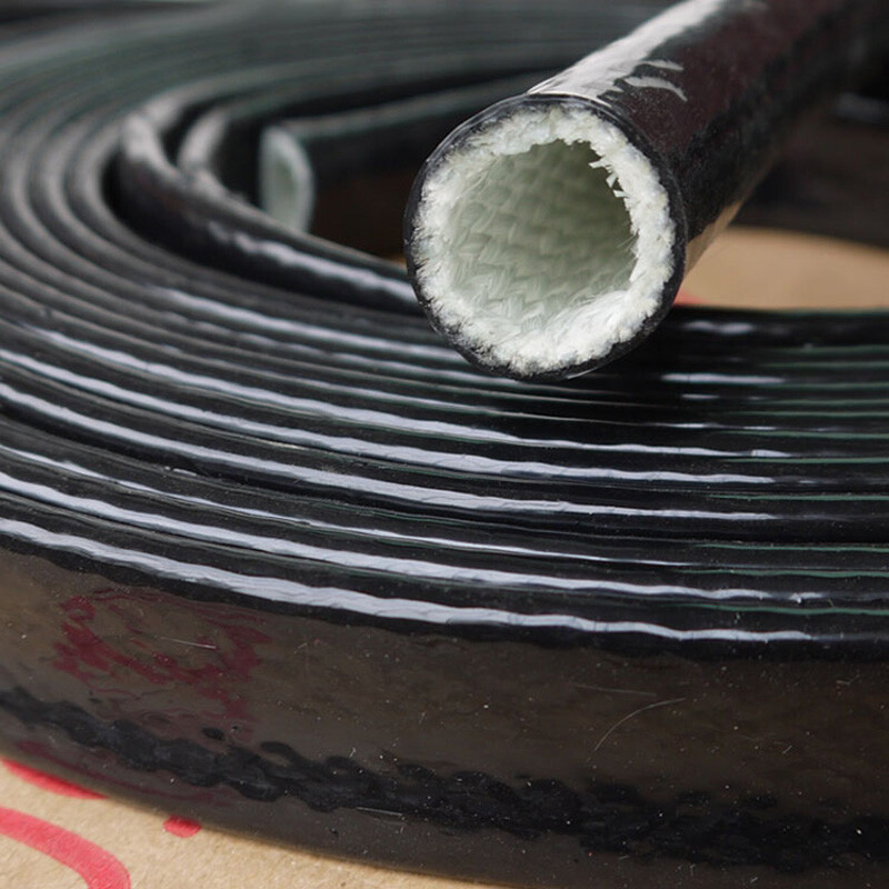 Φ4-70mm Black Silicone/Fibreglass Fire Sleeving HIGH TEMP Sleeve Insulating Hose