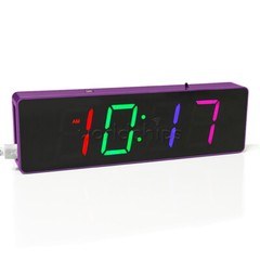 DIY Electronic Clock Kit LED Digital RGB Clock Time Temperature Date Display New
