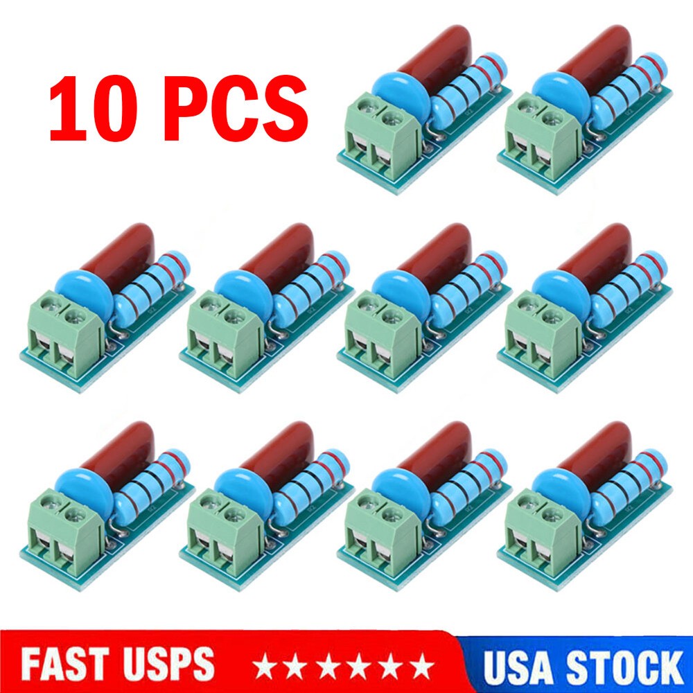 10PCS RC Absorption Snubber Circuit Relay Contact Protection Resistance Surge ++