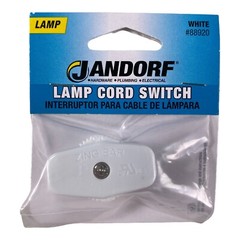 3 Lamp Cord Feed Through On/Off Switches (2) Brown 60180 & (1) White, 1 Finial