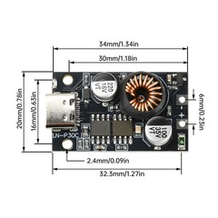 5/10pcs DC10-30V 30W Power Fast Charging Module Car Charger Type-C PD 3.0 QC 3.0