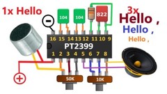 PTC PT2399 Echo Audio Processor Guitar IC DIP-16 | Qty 2, 5 | US Ship