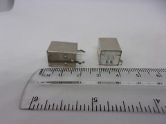 2 Pcs Pack Square USB Socket Jack Type B 180 Degrees Printer Port Female 4 Pins