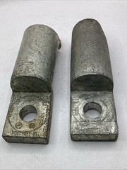 Lot Of 2 Hubbell VCEL-075-H1 1-Hole Compression Lug Terminal 500CU *dented