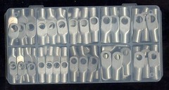 100 Pc Big TIN PLATED Battery Ring Lug Terminal Connector KIT #1- #8 Wire MOLEX
