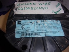 ENCORE WIRE 106100501440 THHN BLACK STRAND EST 200 FT )