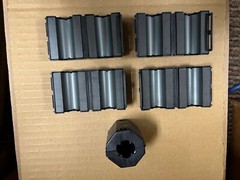 Lot of 5 Genuine Fair-Rite Split Core Ferrites 380 ohm 18.34mm 0431176451 LARGE