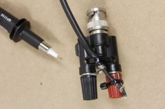 HH Smith Abbatron OP1110 Oscilloscope Test Probe Male BNC / Fe.Dual Banana Plug