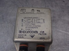 Corcom 3EP7 3A 120/250V 50/60Hz EMI Filter New Old Stock