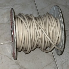 Carol Cable Co 18/2 Gray SVT 300V. vacuum Appliance Cable Wire Metal Spool