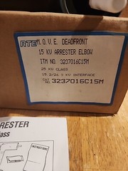 New OS RTE 3237016C15M, M.O.V.E Surge Deadfront, 15kV Arrester Elbow, 25kV Class