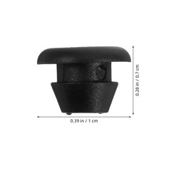 200Pcs Round Rubber Cable Grommets for Electrical Wiring Black Sealing Plugs
