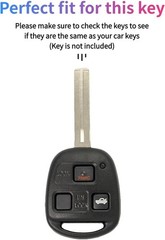 Remote Key Fob Cover Case Protector for Lexus LX470 LS400 LS430 RX Color: Blue