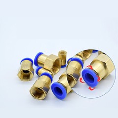 Pneumatic Straight Female Stud to Hose Tube Inline Push Fit Connector air Line