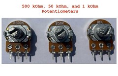 Arduino Parts kit with Potentiometers, Transistors, Capacitors, and Microphone