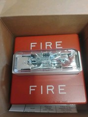 Cooper Wheelock Fire Alarm RSS-24MCW-FR Horn Strobe. New