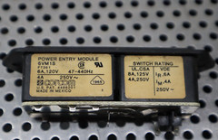 Corcom 6VM1S Power Entry Modules 6A 120V 47-440Hz 4A 250V New (Lot of 2)